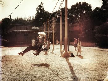 Woman standing in park