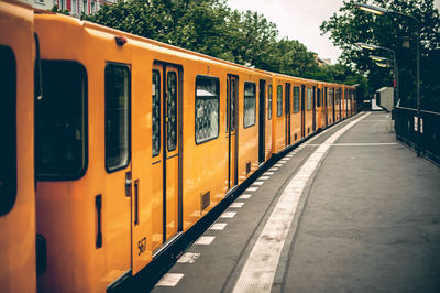 Train at railroad station