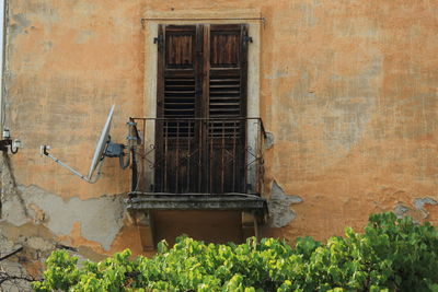 Close-up of old building