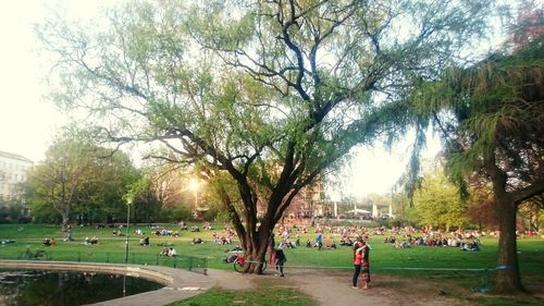 People in park