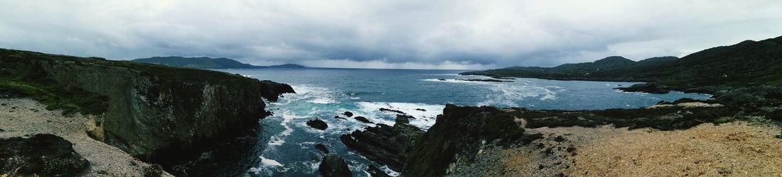 Panoramic view of sea against sky