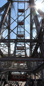 Low angle view of metal structure