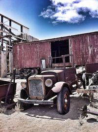 Old ruin of abandoned building