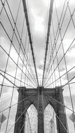 Low angle view of bridge against sky