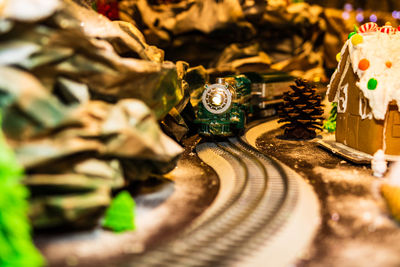 Close-up of christmas decorations