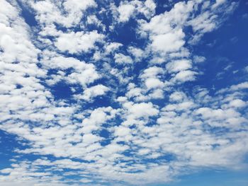 Low angle view of clouds in sky