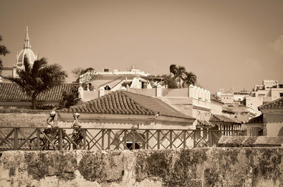 Built structure against clear sky