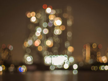 Defocused lights at night