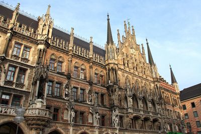 Low angle view of historical building against sky