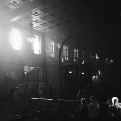 Interior of illuminated room