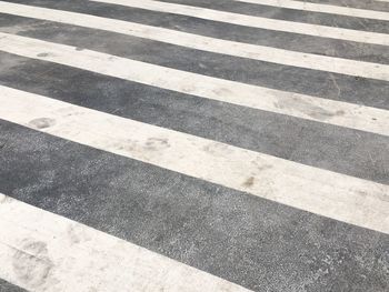 Full frame shot of zebra crossing
