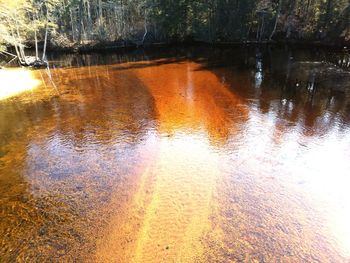 Reflection of clouds in water