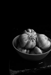 Close-up of eggs in bowl on table