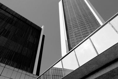 Low angle view of skyscrapers