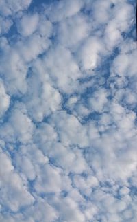 Low angle view of clouds in sky