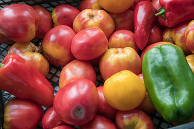 Full frame shot of fruits for sale at market stall