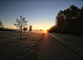 Road passing through landscape