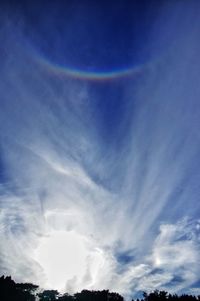 Low angle view of cloudy sky