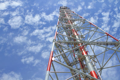 Low angle view of ferris wheel against sky