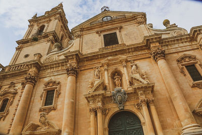 Low angle view of historical building