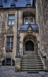 Low angle view of old building