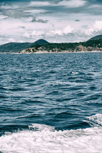 Scenic view of sea against sky