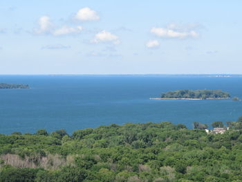 Scenic view of calm sea against sky
