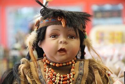 Close-up portrait of girl