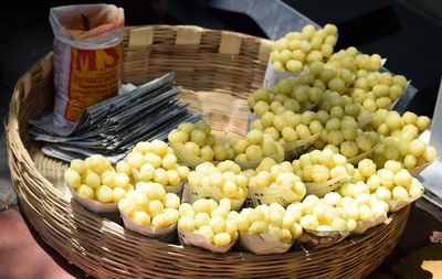 Close-up of fruits for sale in market