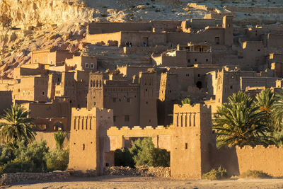 Ksar of ait ben haddou (ait benhaddou) at sunset, ouarzazate province, morocco