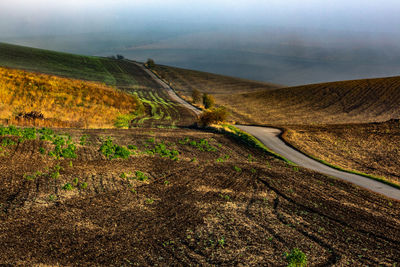 Scenic view of landscape against sky