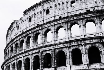 Low angle view of coliseum
