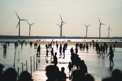 Group of people on the beach