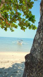 Scenic view of calm sea against sky