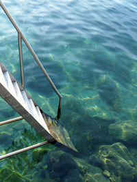 View of boats in water