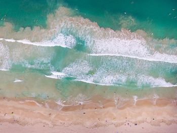 High angle view of beach