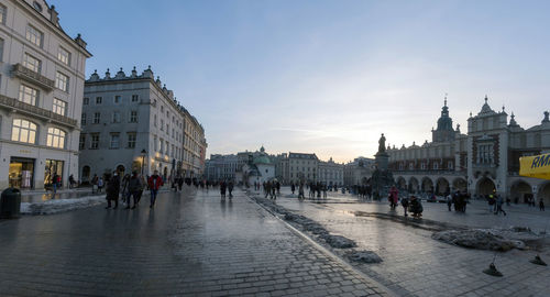 Group of people in city street