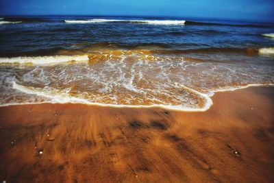 View of surf on beach