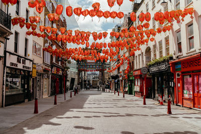 Street amidst buildings in city