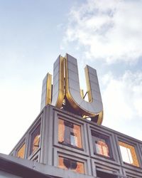 Low angle view of building against sky