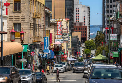 Traffic on city street