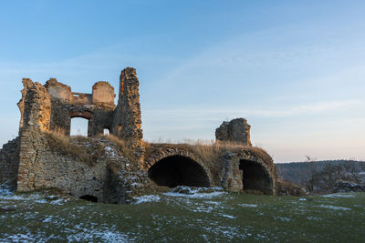 Old ruins against sky