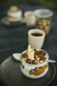 Close-up of coffee on table