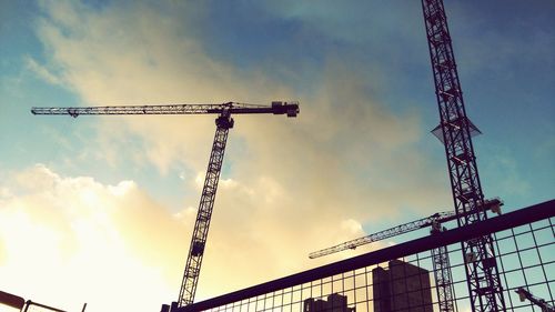 Low angle view of construction site