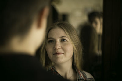 Portrait of beautiful young woman