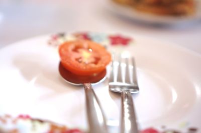 Dessert in plate on table