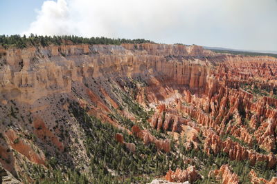 Panoramic view of rock formations