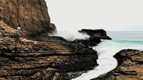 Scenic view of sea against sky