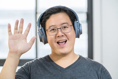 Portrait of smiling mid adult man