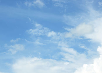 Low angle view of clouds in sky